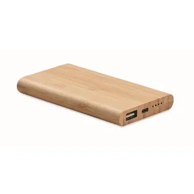 Power bank de bambú 4000 mAh Bambú - Tewe