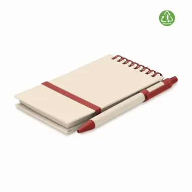 Libreta de cartón reciclado A6 Papel - Qewi