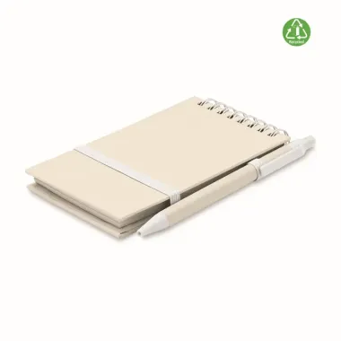 Libreta de cartón reciclado A6 Papel - Qewi