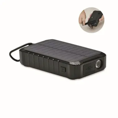 Cargador solar dinamo 8000 mAh ABS - Kaja