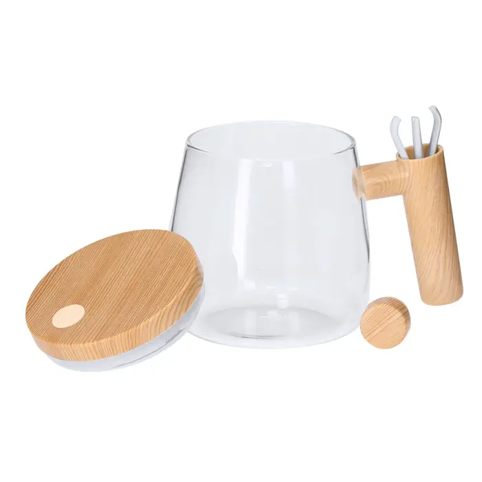 Taza Mezcladora Cristal Borosilicato/ ABS - Seeg miniatura 2