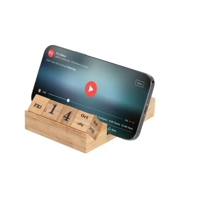 Portanotas Calendario Perpetuo Bambú - Urog miniatura 3