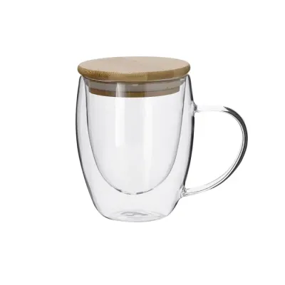 Taza Térmica Cristal Borosilicato/ Bambú - Beox