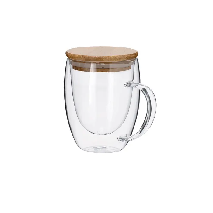 Taza Térmica Cristal Borosilicato/ Bambú - Beox miniatura 2