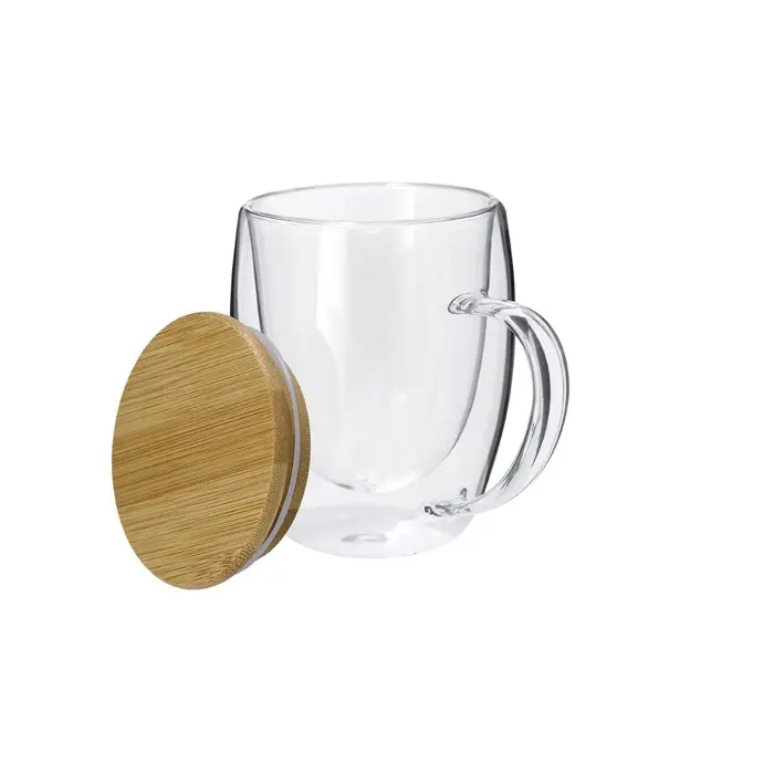 Taza Térmica Cristal Borosilicato/ Bambú - Beox miniatura 3