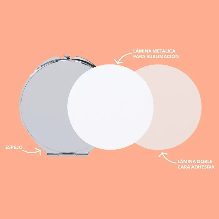 Espejo Sublimación Metal - Hoob miniatura 6