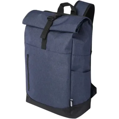 Mochila para portátil de 15,6" reciclada GRS con cierre superior 12L Poliéster, 300D Polyester - Seam