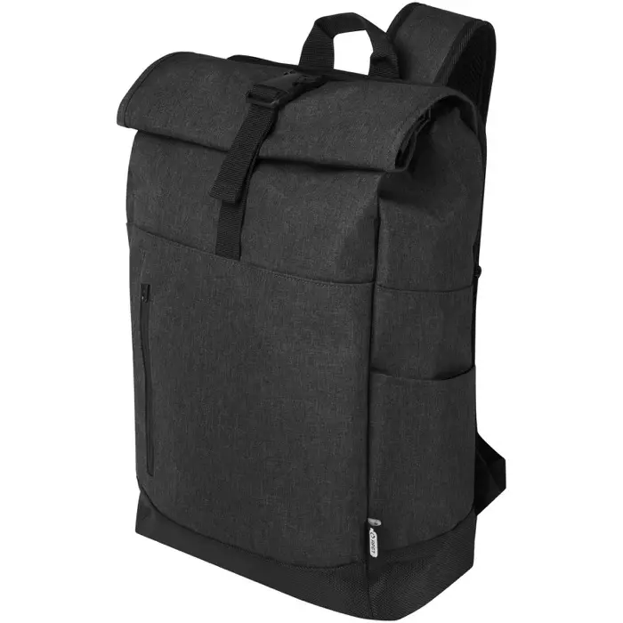 Mochila para portátil de 15,6" reciclada GRS con cierre superior 12L Poliéster, 300D Polyester - Seam miniatura 1