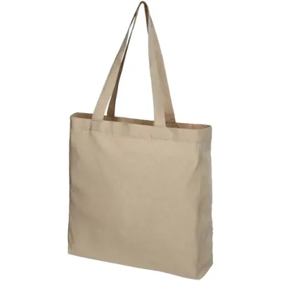 Bolsa Tote de algodón reciclado de 210 g/m² con refuerzos Algodón reciclado Poliéster reciclado, 210 g/m2 - Igim