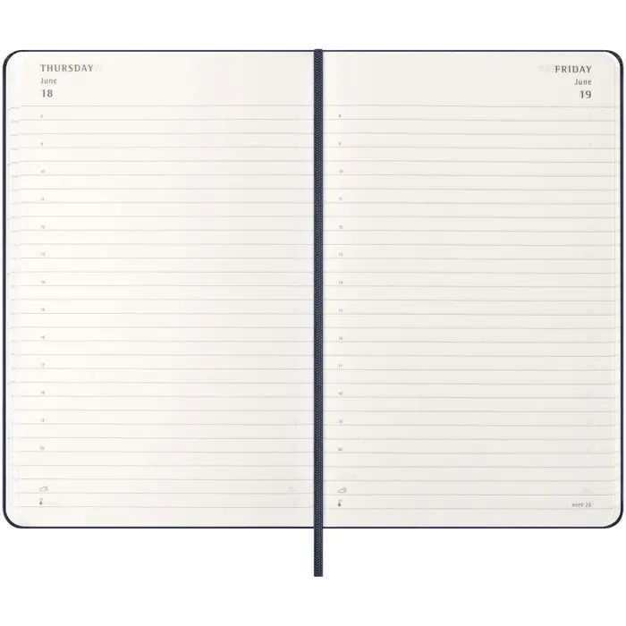 Agenda diaria de 12 meses con tapa dura Papel de cuero artificial - Utuz miniatura 6