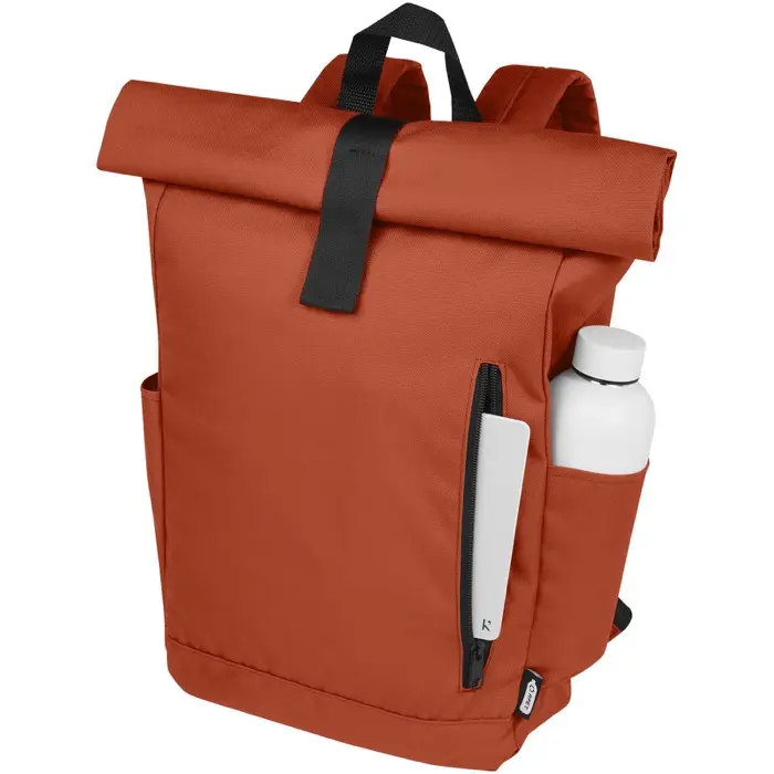 Mochila enrollable de 15,6" GRS RPET de 18 L 600D Poliéster reciclado con certificado GRS - Esyi miniatura 4