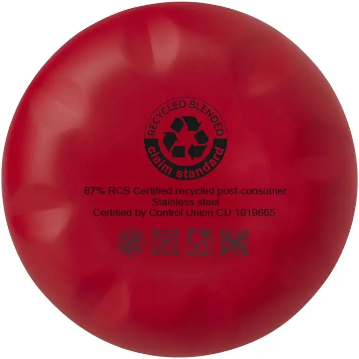 Bidón con aislamiento de acero inoxidable reciclado de 500 ml con certificación RCS Acero inoxidable reciclado, Polipropileno reciclado - Ruqi miniatura 4