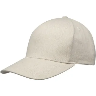 Gorra de material reciclado de cinco paneles Aware™ Sarga gruesa de algodón cepillado 70% Algodón reciclado, 30% Poliéster reciclado, 240 g/m2 - Ilmo