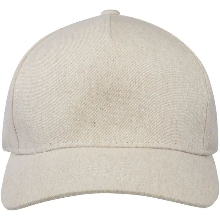 Gorra de material reciclado de cinco paneles Aware™ Sarga gruesa de algodón cepillado 70% Algodón reciclado, 30% Poliéster reciclado, 240 g/m2 - Ilmo miniatura 2