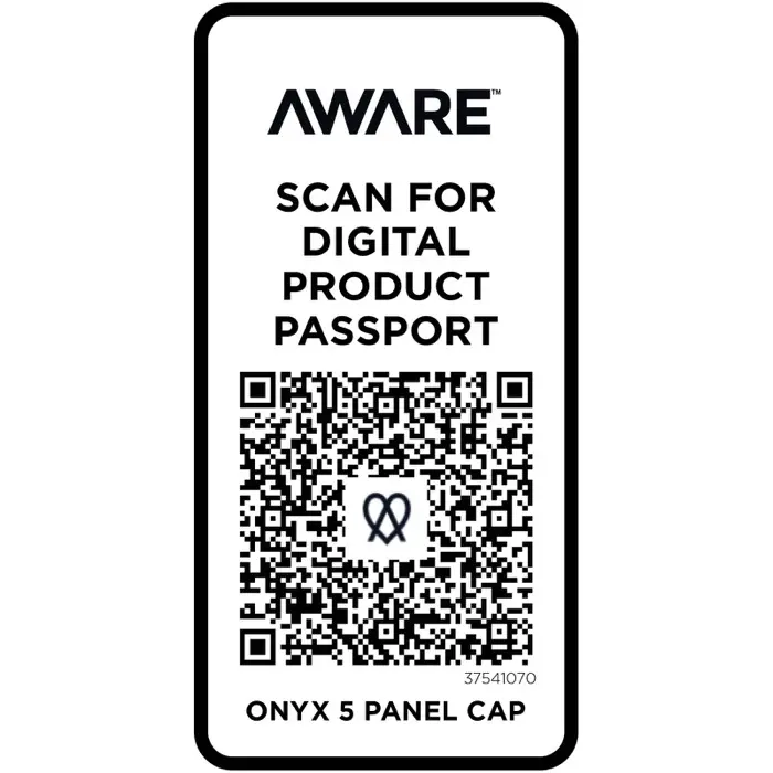 Gorra de material reciclado de cinco paneles Aware™ Sarga gruesa de algodón cepillado 70% Algodón reciclado, 30% Poliéster reciclado, 240 g/m2 - Ilmo miniatura 4