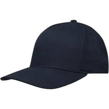 Gorra de material reciclado de cinco paneles Aware™ Sarga gruesa de algodón cepillado 70% Algodón reciclado, 30% Poliéster reciclado, 240 g/m2 - Ilmo
