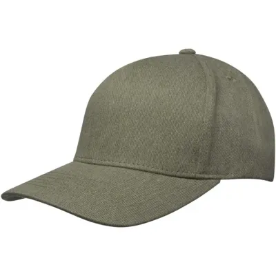 Gorra de material reciclado de cinco paneles Aware™ Sarga gruesa de algodón cepillado 70% Algodón reciclado, 30% Poliéster reciclado, 240 g/m2 - Ilmo