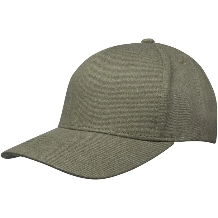 Gorra de material reciclado de cinco paneles Aware™ Sarga gruesa de algodón cepillado 70% Algodón reciclado, 30% Poliéster reciclado, 240 g/m2 - Ilmo miniatura 1