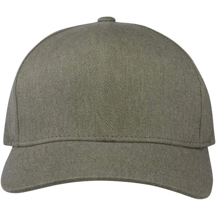 Gorra de material reciclado de cinco paneles Aware™ Sarga gruesa de algodón cepillado 70% Algodón reciclado, 30% Poliéster reciclado, 240 g/m2 - Ilmo miniatura 2