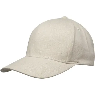 Gorra de material reciclado de seis paneles Aware™ Sarga gruesa de algodón cepillado 70% Algodón reciclado, 30% Poliéster reciclado, 240 g/m2 - Ubap