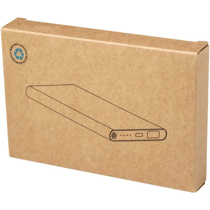 Batería externa tipo C de aluminio reciclado de 4000 mAh Aluminio reciclado - Atef miniatura 4