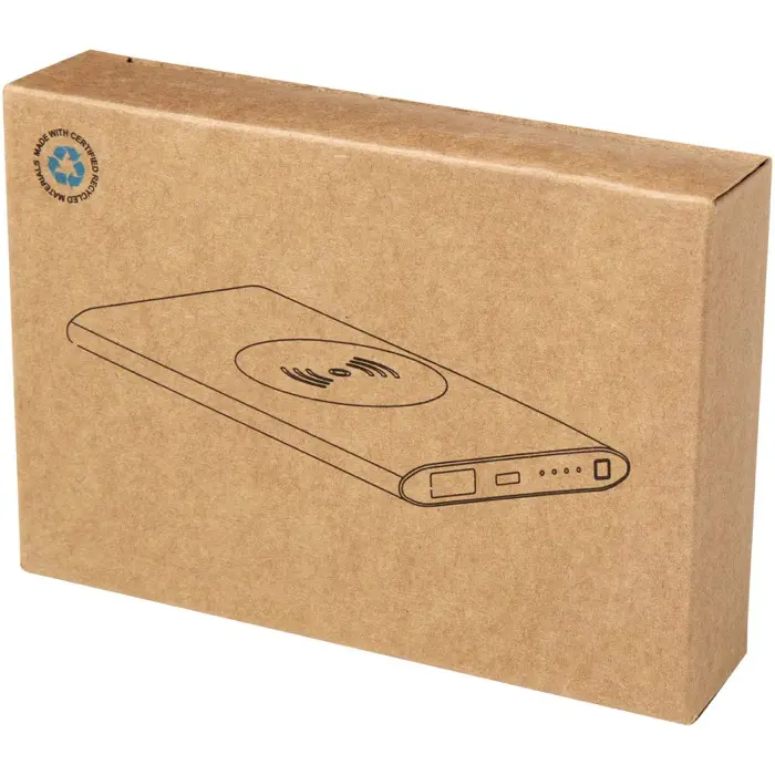 Batería externa inalámbrica tipo C de aluminio reciclado de 4000 mAh Aluminio reciclado - Puog miniatura 4