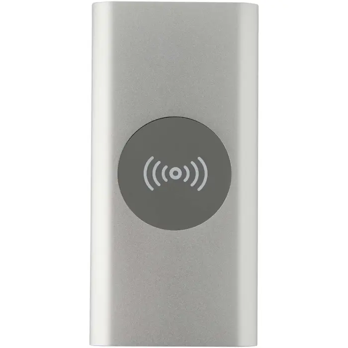 Batería externa inalámbrica tipo C de aluminio reciclado de 8000 mAh Aluminio reciclado - Abbe miniatura 2