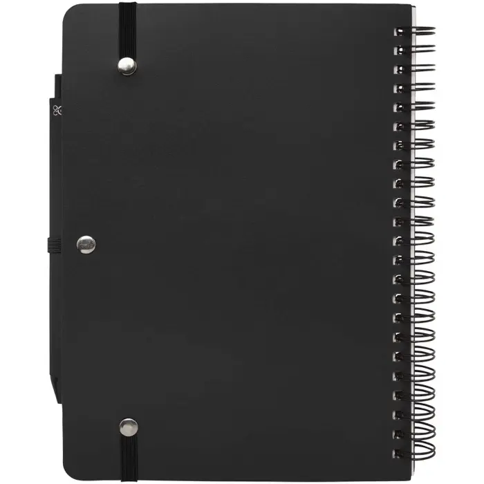 Libreta de tapa dura A5 de plástico procedente del océano con bolígrafo Papel certificado FSC, Plástico reciclado - Naem miniatura 3