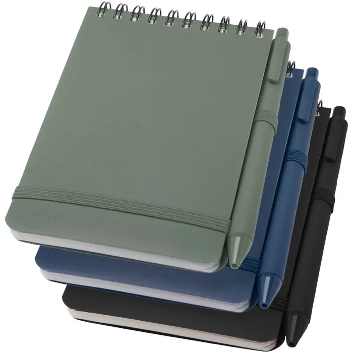 Libreta de tapa dura A6 de plástico procedente del océano con bolígrafo Papel certificado FSC - Beir miniatura 6