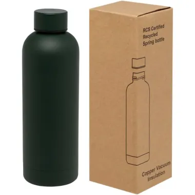 Bidón con aislamiento de cobre de 500 ml de acero inóxidable reciclado con certificado RCS Acero inoxidable reciclado - Qeuf