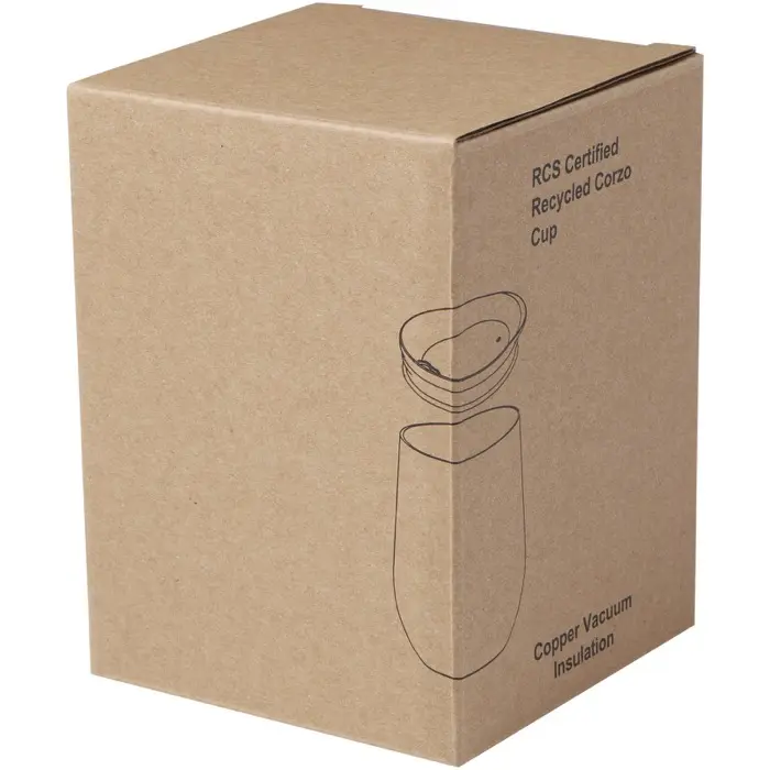 Taza con aislamiento de cobre de 350 ml de acero inóxidable reciclado con certificado RCS Acero inoxidable reciclado - Ergo miniatura 3