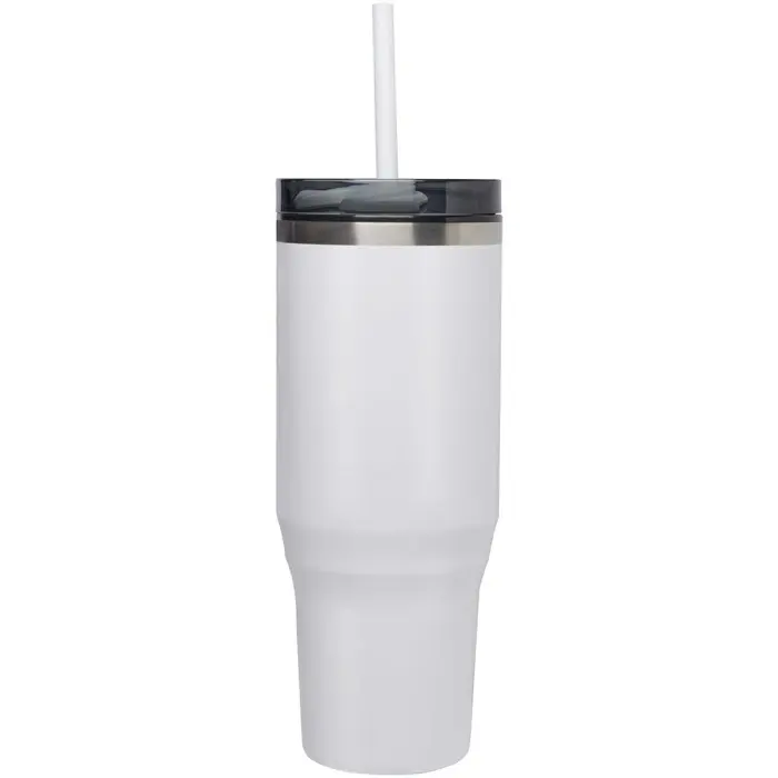 Vaso térmico con pajita de 1200 ml con certificado RCS Plástico reciclado, Acero inoxidable reciclado - Orfa miniatura 2