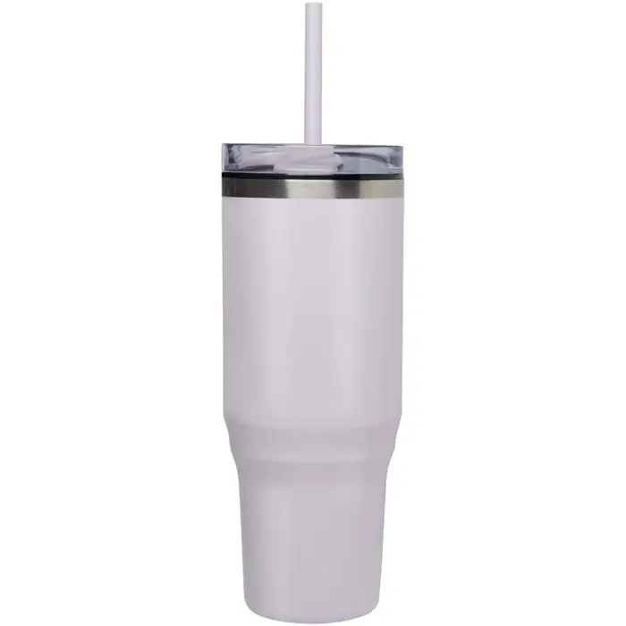 Vaso térmico con pajita de 1200 ml con certificado RCS Plástico reciclado, Acero inoxidable reciclado - Orfa miniatura 2