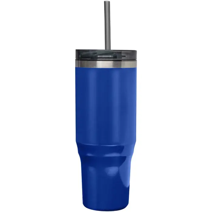Vaso térmico con pajita de 1200 ml con certificado RCS Plástico reciclado, Acero inoxidable reciclado - Orfa miniatura 2