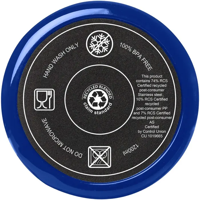 Vaso térmico con pajita de 1200 ml con certificado RCS Plástico reciclado, Acero inoxidable reciclado - Orfa miniatura 4