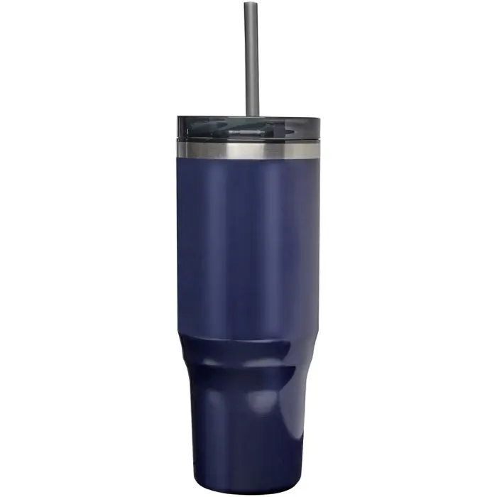 Vaso térmico con pajita de 1200 ml con certificado RCS Plástico reciclado, Acero inoxidable reciclado - Orfa miniatura 2