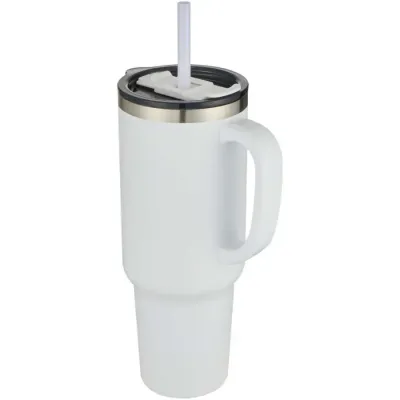 Vaso de cobre de 1200 ml con doble pared, pajita, aislamiento y certificado RCS Acero inoxidable reciclado - Apbo
