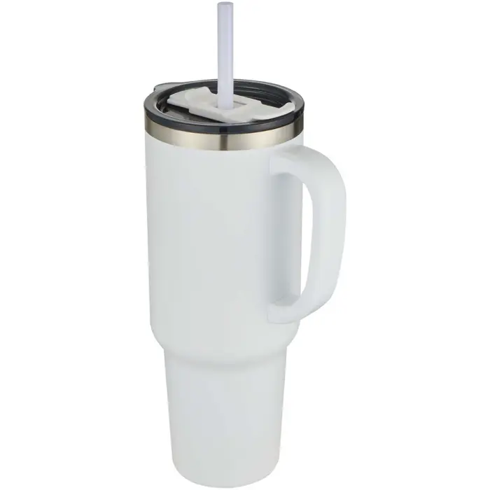 Vaso de cobre de 1200 ml con doble pared, pajita, aislamiento y certificado RCS Acero inoxidable reciclado - Apbo miniatura 1