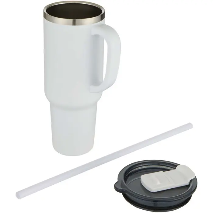 Vaso de cobre de 1200 ml con doble pared, pajita, aislamiento y certificado RCS Acero inoxidable reciclado - Apbo miniatura 3