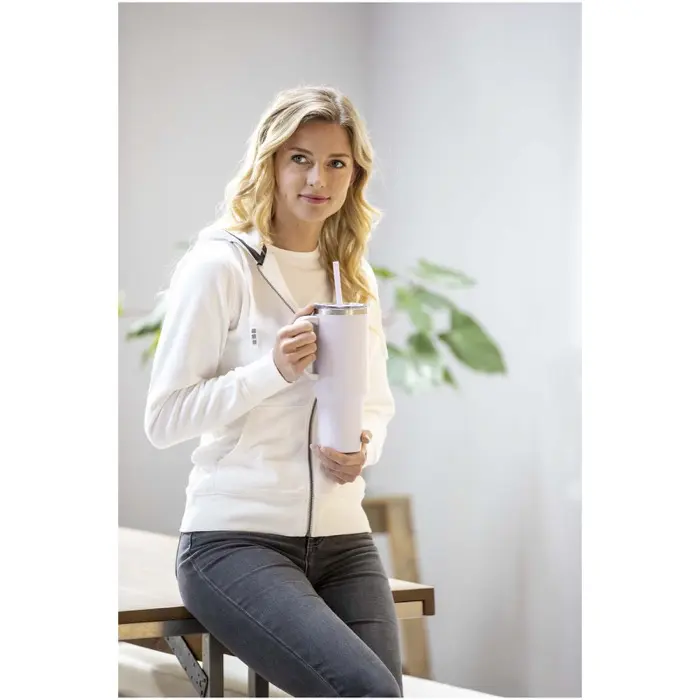 Vaso de cobre de 1200 ml con doble pared, pajita, aislamiento y certificado RCS Acero inoxidable reciclado - Apbo miniatura 7