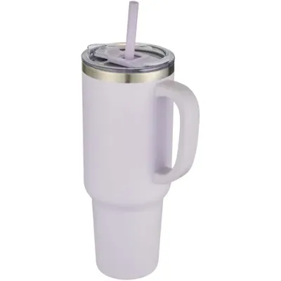 Vaso de cobre de 1200 ml con doble pared, pajita, aislamiento y certificado RCS Acero inoxidable reciclado - Apbo