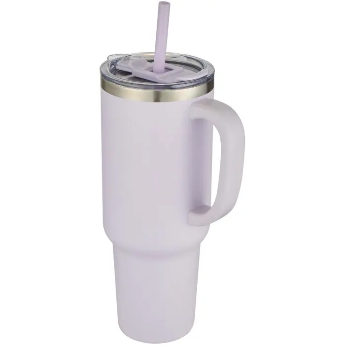 Vaso de cobre de 1200 ml con doble pared, pajita, aislamiento y certificado RCS Acero inoxidable reciclado - Apbo miniatura 1