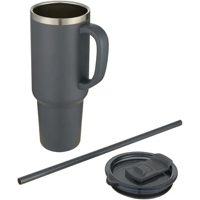 Vaso de cobre de 1200 ml con doble pared, pajita, aislamiento y certificado RCS Acero inoxidable reciclado - Apbo miniatura 3