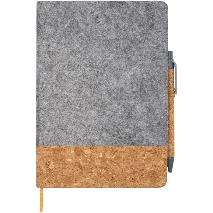 Libreta de tapa dura A5 Papel certificado FSC, Corcho, Fieltro - Upik miniatura 2