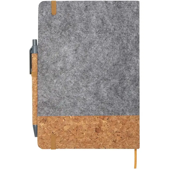 Libreta de tapa dura A5 Papel certificado FSC, Corcho, Fieltro - Upik miniatura 3