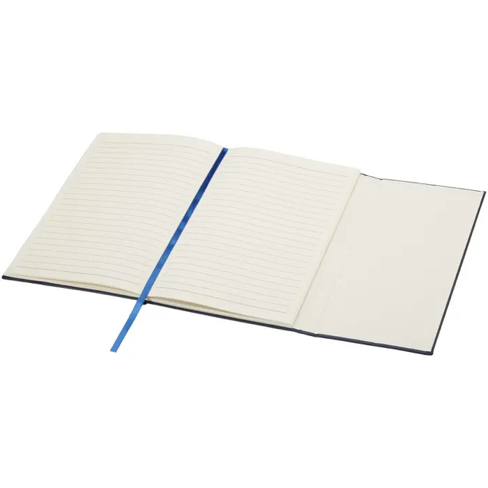 Libreta de tapa dura A5 de cuero regenerado Papel certificado FSC, Poliéster PET reciclado - Ecdi miniatura 6