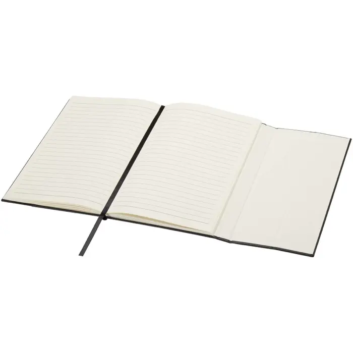 Libreta de tapa dura A5 de cuero regenerado Papel certificado FSC, Poliéster PET reciclado - Ecdi miniatura 6