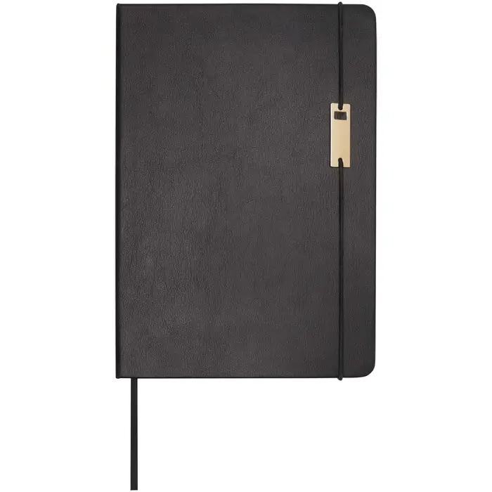 Set de libreta A5 con rollerball Papel certificado FSC, Latón reciclado - Emfo miniatura 2