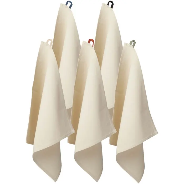 Paño de cocina de algodón reciclado de 200 g/m² Algodón reciclado certificado GRS, 210 g/m2 - Qoeg miniatura 3