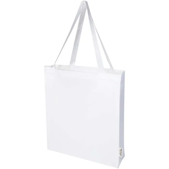Bolsa Tote con refuerzos de algodón reciclado GRS de 140 g/m² Algodón reciclado certificado GRS, 140 g/m2 - Feun miniatura 1